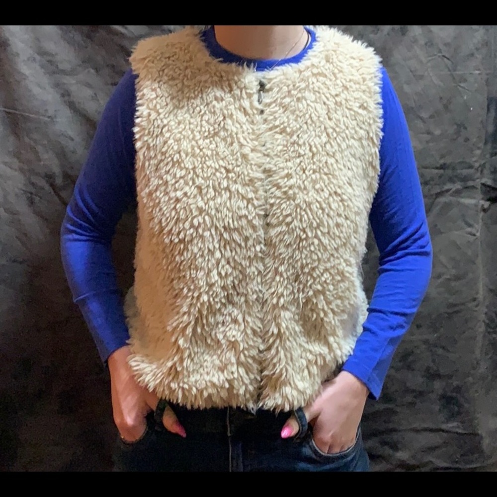 Faux fur vest